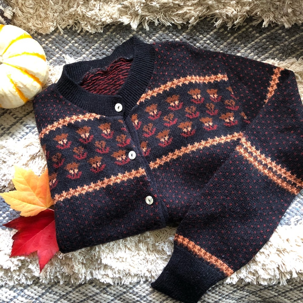 Vintage wool cardigan